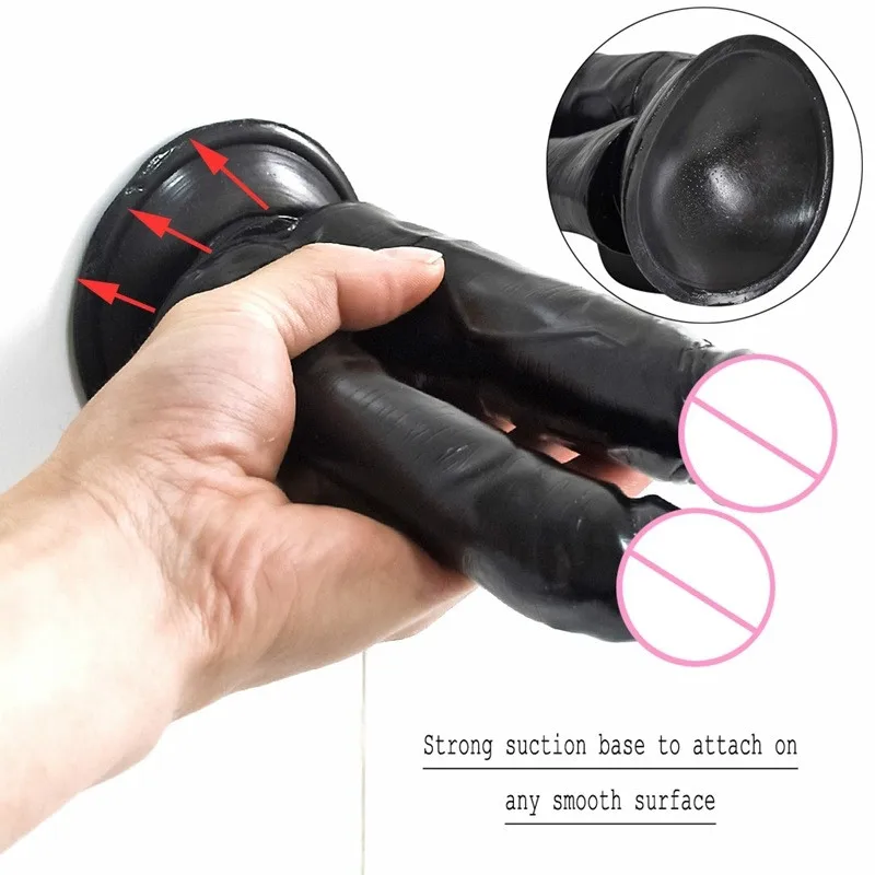 Большой анальный фаллоимитатор двойной фаллос для женщин Анальная пробка
