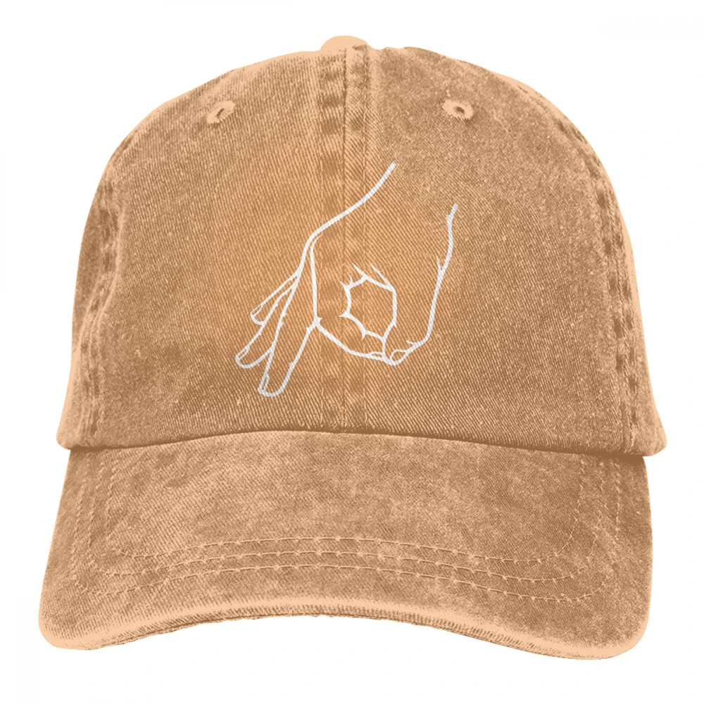 Cirecle игра ручной Casquette темно-синий унисекс Мужские Женские джинсовые бейсболка с ремешком кепки Регулируемый Гольф папа шляпа - Цвет: Хаки