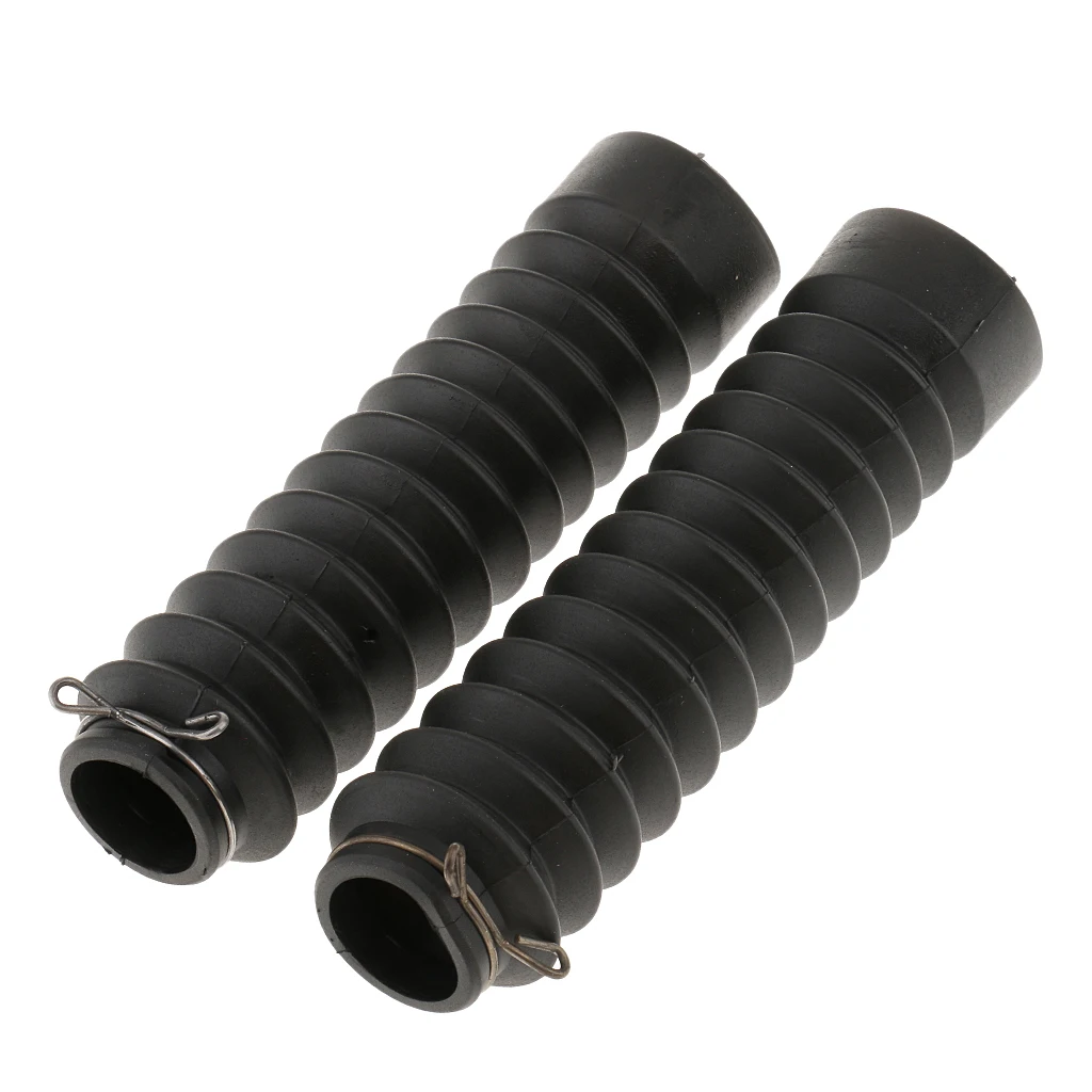2pcs Motorcycle Fork Rubber Cover Gaiters Boots Rubber 230mm X 35mm