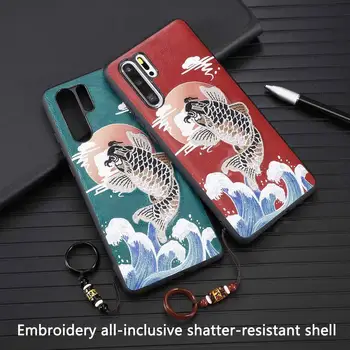 

Embroidery All-inclusive Shatter-resistant Cover for Huawei P20 P30 Pro P20 Lite for Huawei Nova 5 4 3 3i for Huawei Honor V20