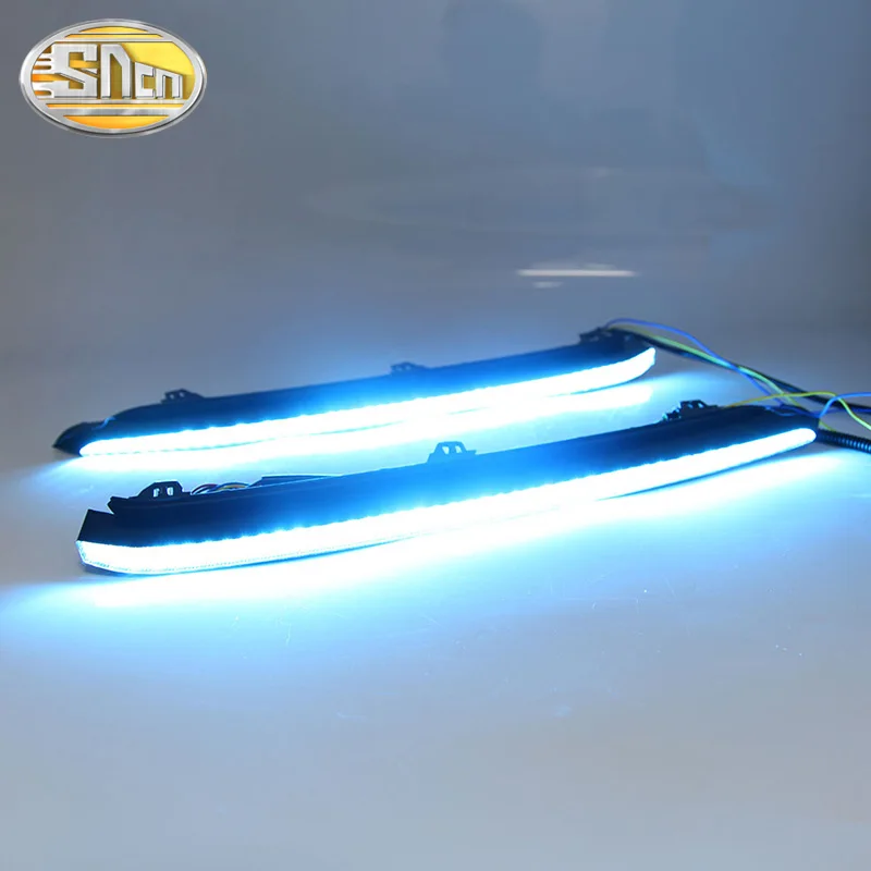 2PCS LED Daytime Running Light For Mazda 6 2020 2021 Dynamic Yellow Turn Signal Waterproof 12V Car DRL Fog Lamp Decoration