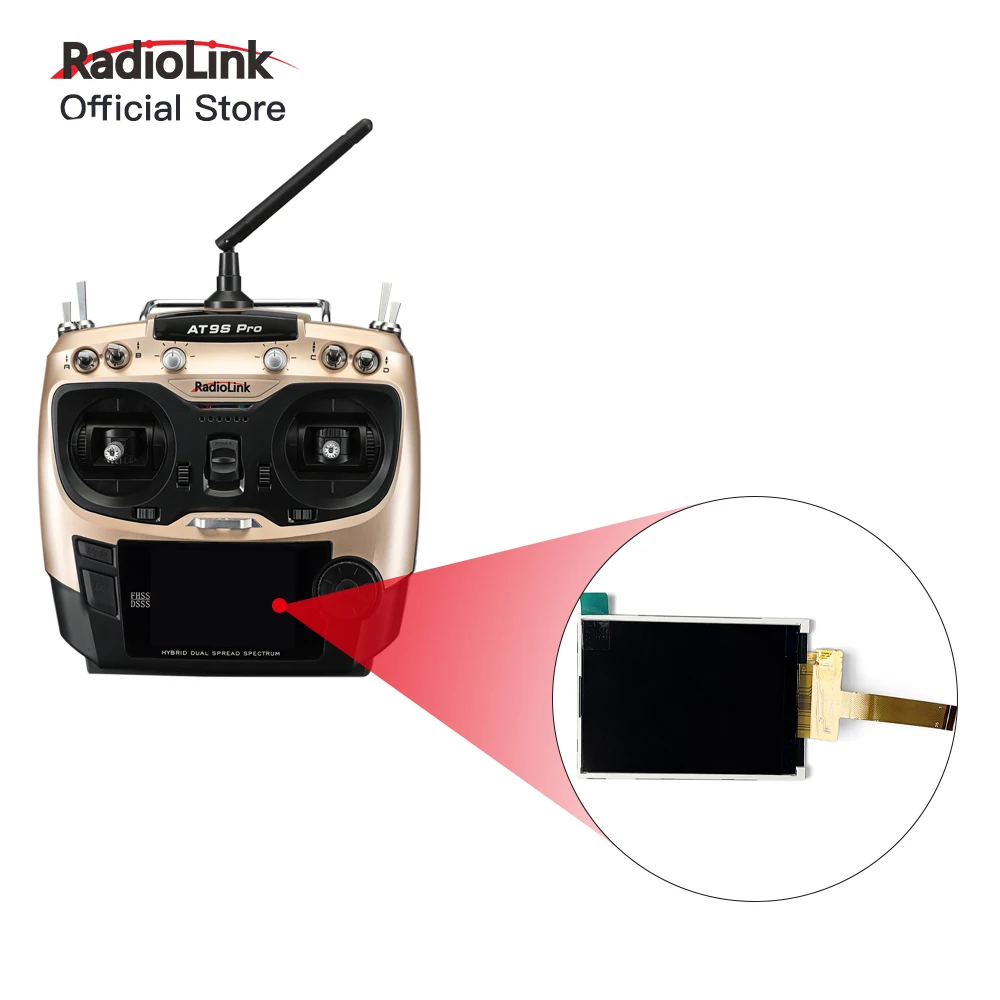Radiolink LCD Display Bildschirm 2,8 Zoll für AT9/AT9S/AT9S Pro Sender Original Upgrade Ersatz