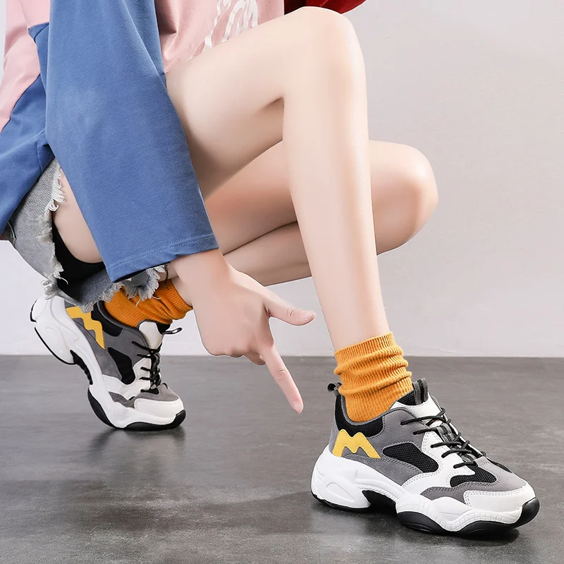 

Spring Sneakers Shoes for Women's Casual Shoes Trainers Footwears Women Soft Bottom Comfortable Daddy Shoes Winter Shoes Women