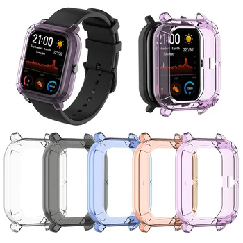 

Soft TPU Protective Case for Huami Amazfit GTS Smart Watch Frame Bezel Cover Bracelet Housing Shell Protector Bumper Guard Skin