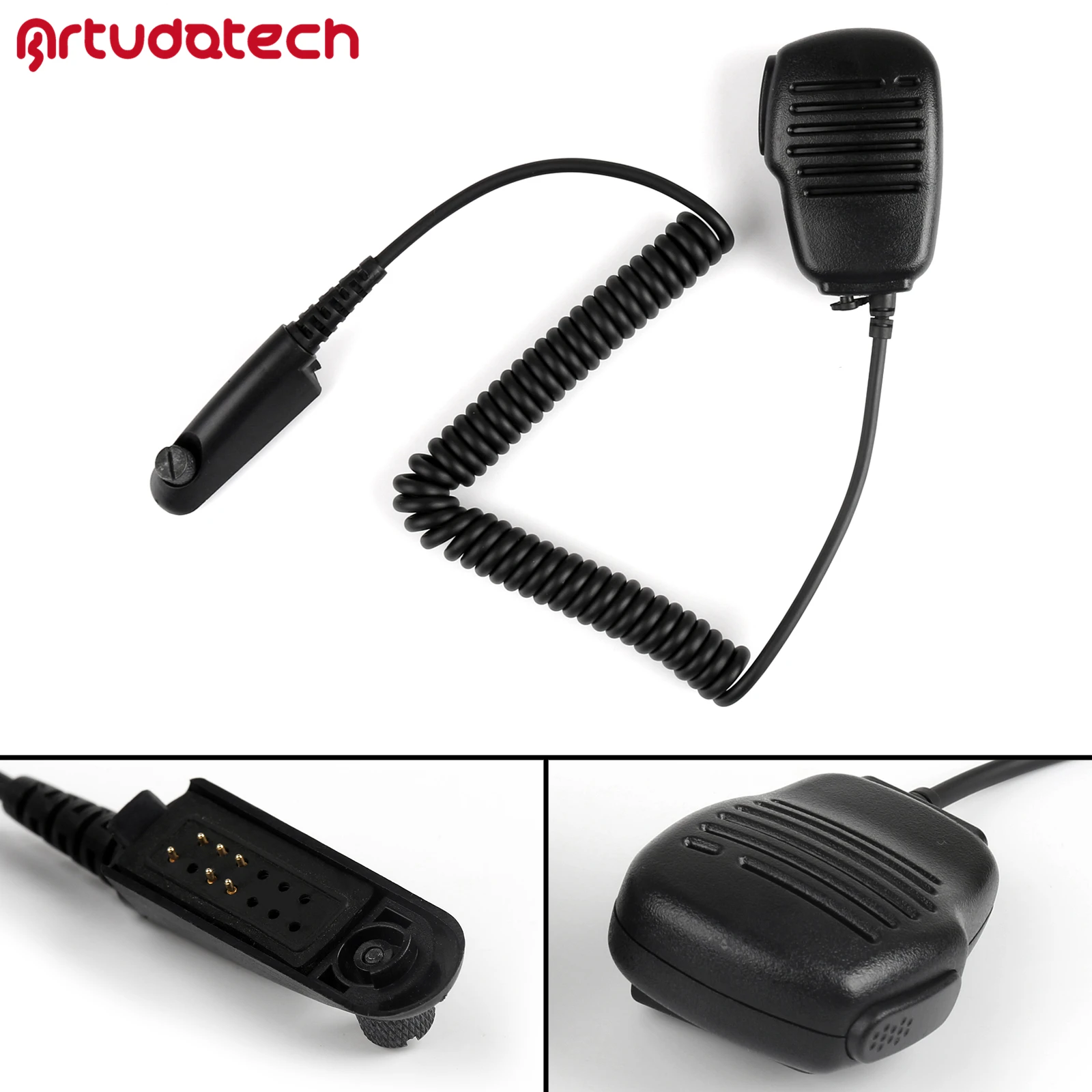 Artudatech Handheld Speaker Microphone Mic For Motorola GP328 GP338 PTX760 GP340 GP380 MTP700 Accessories | Мобильные телефоны и