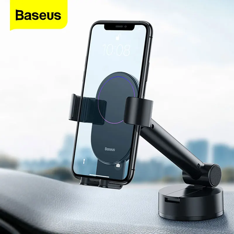 Baseus Gravity Car Phone Holder Flexible Suction Cup Mobile CellPhone Support Mount Telephone Smartphone Holder For Phone in Car