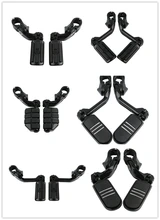 אופנוע Footpeg רגל שאר עבור 1-1/4 "(32mm) highwayEngine משמרות עבור הארלי קוואסאקי סוזוקי ימאהה שחור(China)