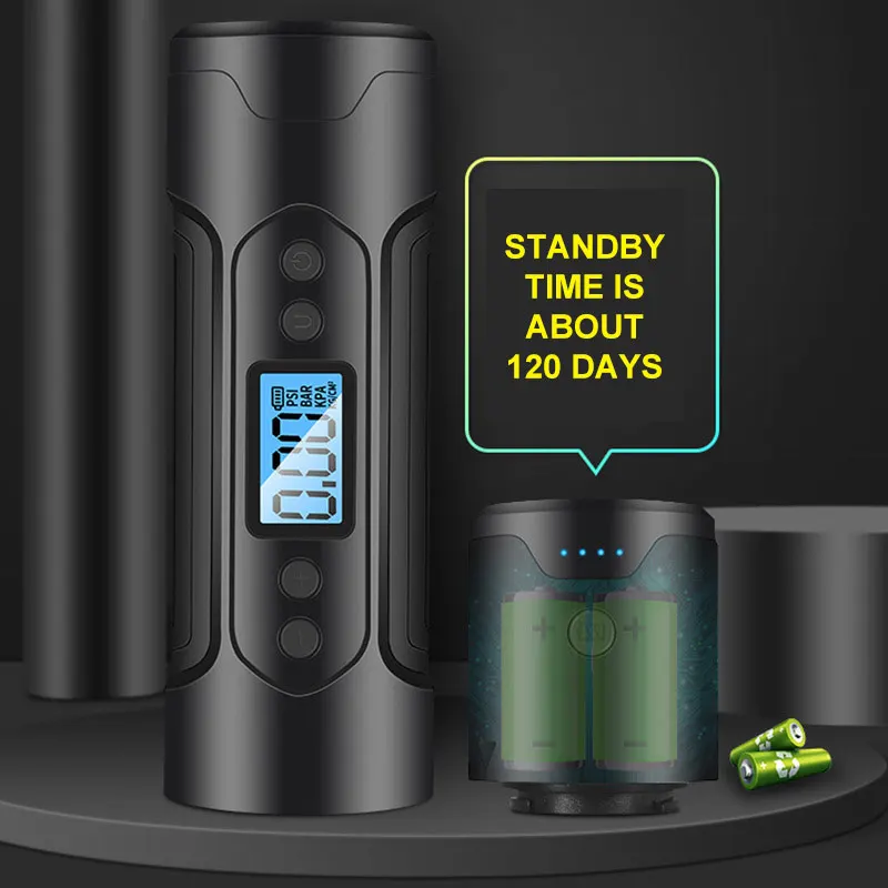 

New Portable Air Compressor Mini Inflator Handheld Air Pump 150PSI LCD Display LED Light XOA88