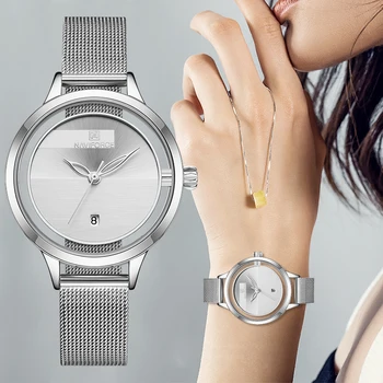 

NAVIFORCE Hot Women Watch Luxury Brand Luxury Stainless Steel Female Clock Business Quartz Ladies Wristwatch Relogio Feminino