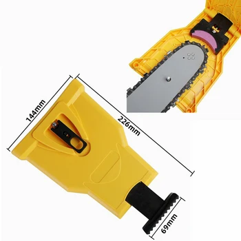 

Portable Chainsaw Teeth Sharpener Chainsaw Durable Easy Fast Grinding Chainsaw Chain Power Sharp Bar-Mount Sharpener Tool