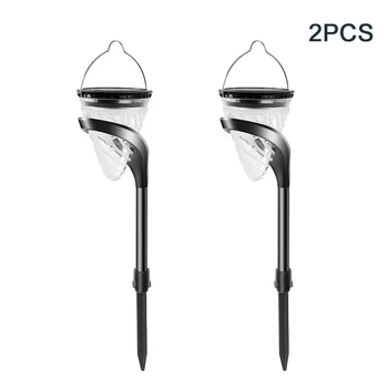 

2pcs Solar Light Pathway Decor Deck Landscape LED Lamp Patio IP65 Waterproof Outdoor Garden Lawn Driveway Yard Stake Lantern