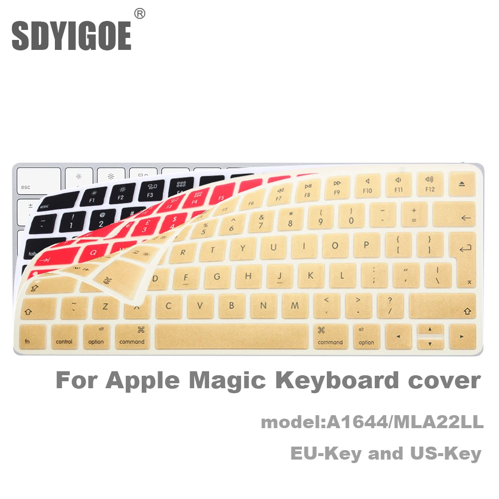 

For Apple Bluetooth Wireless keybord MLA22LL/ A1644 IMAC Magic Keyboard cover Protector Silicone Cover US/EU Version