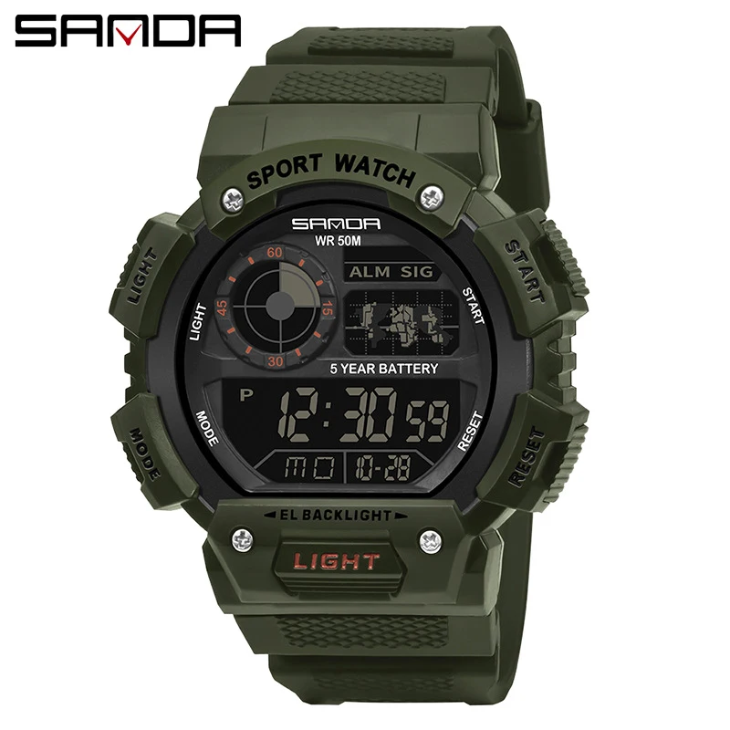 

Digital Men Watches Luxury Waterproof Swim Sport Watch For Men LED Digital Military Wristwatch Male Clock Relojes Hombre