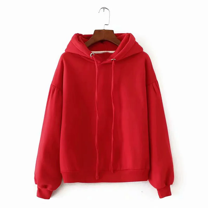 ladies red hooded jacket