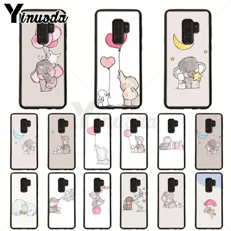 Kartun Little Pangeran Gajah Silicone Phone Case Shell untuk Samsung Galaxy S10plus S9 S8plus S10E A50 A10 A70 Kasus Ponsel