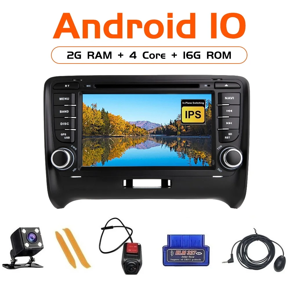 ZLTOOPAI для AUDI TT MK2 Android 10 0 автомобильный медиаплеер gps Навигация DVD ips мультимедийный