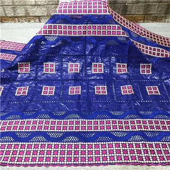 

african bazin riche lace fabric Latest Design 2020 high quality nigerian cotton bazin lace material for women dress