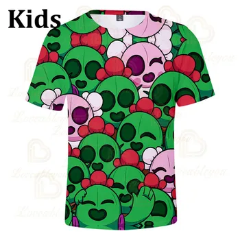 

Cute Spike Shoot New Gaming T Shirt Man Short Sleeve Summer Cool Print Men T-shirt Anime Tshirt Boys Girls Tops Tee