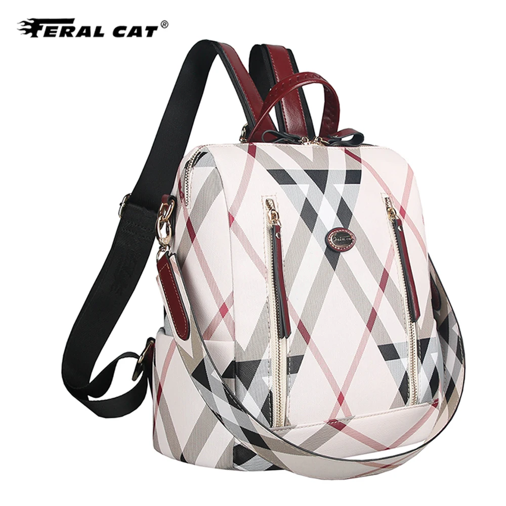 

Feral Cat Brand Backpacks Fashion Waterproof New Mutifunctional Bags Casual Rucksack Big Capacity Bakcpack For Ladies