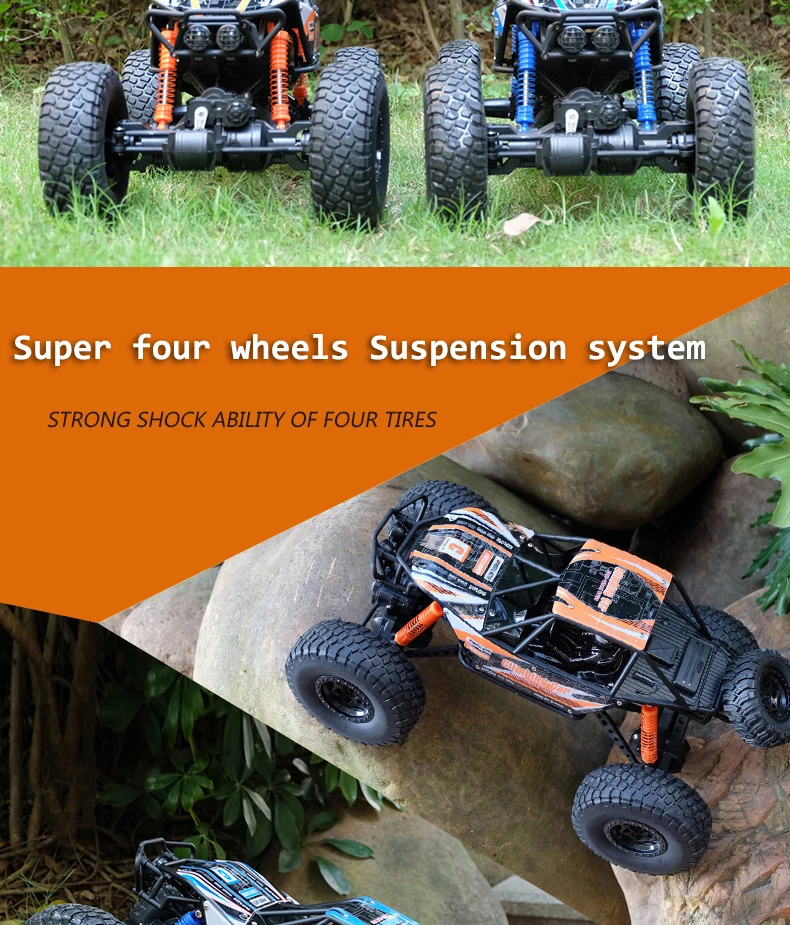 48 см 1:10 4WD восхождение автомобиля 2,4 г радио Управление RC игрушки багги скоростные грузовики внедорожные Грузовики Игрушки для детей для четырехколесных транспортных средств