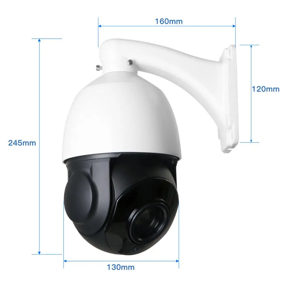  CCTV Surveillance AI Auto Tracking POE PTZ IP Camera Two Way Audio 30X Zoom 1080P H.265 Outdoor Cam