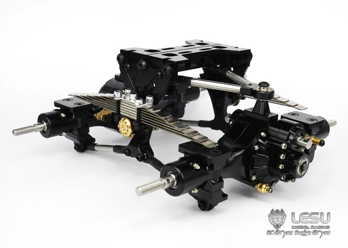 LESU X-8002-A металлическая задняя подвеска Набор для 1/14 Tmy RC грузовик оси DIY Модель TH02086