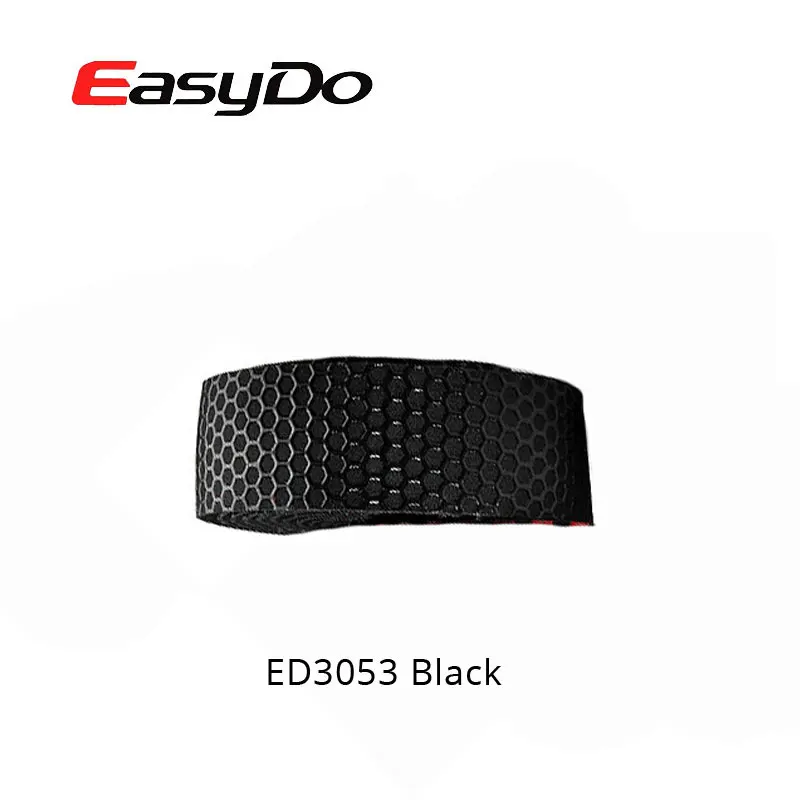EasyDo 1 пара Дорожный велосипед бархат микрофибра ручка обмотка руля+ 2 вилки Водонепроницаемый 3D сотовый ремень велосипедный руль - Цвет: BLACK