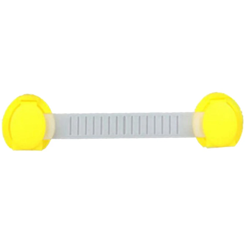 Yellow-15cm 10 шт./компл. младенческой Детские мульти-Функция Защита замка и длинные ящик замок двери шкафа Пластик детский уход короче спереди и длиннее сзади - Цвет: Yellow-15cm
