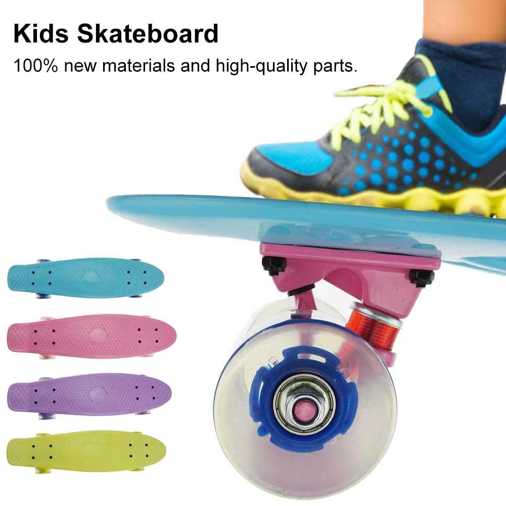 Normalisatie Vervreemding buitenaards wezen Skateboard For Kids 22 Inch Mini Skateboard Cruiser Penny Board Skate Retro  Longboard Scooer Skate board For Kids Boys|Skate Board| - AliExpress