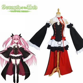 

Anime Seraph Of The End Krul Tepes Cosplay Costume Owari no Seraph Vampire Halloween Uniform Dress Clothing + Shorts + Headwear