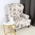 Solid Color Wing Chair Cover Stretch Polyester Armchair Covers Nordic Removable Relax Sofa Slipcovers With Seat Cushion Covers 27