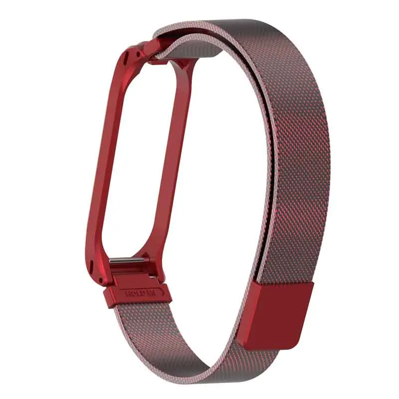 Запястье для Xiaomi mi Band 4 3 металлический ремешок фитнес-Браслет Смарт-часы спортивные mi lanese Pulseira Correa пояс для mi band 4 3