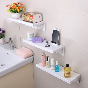 

1pc Bathroom Shelf Adhesive Badkamer Storage Rack Corner Shower Shelf Kitchen Home Decoration Bathroom Accessories