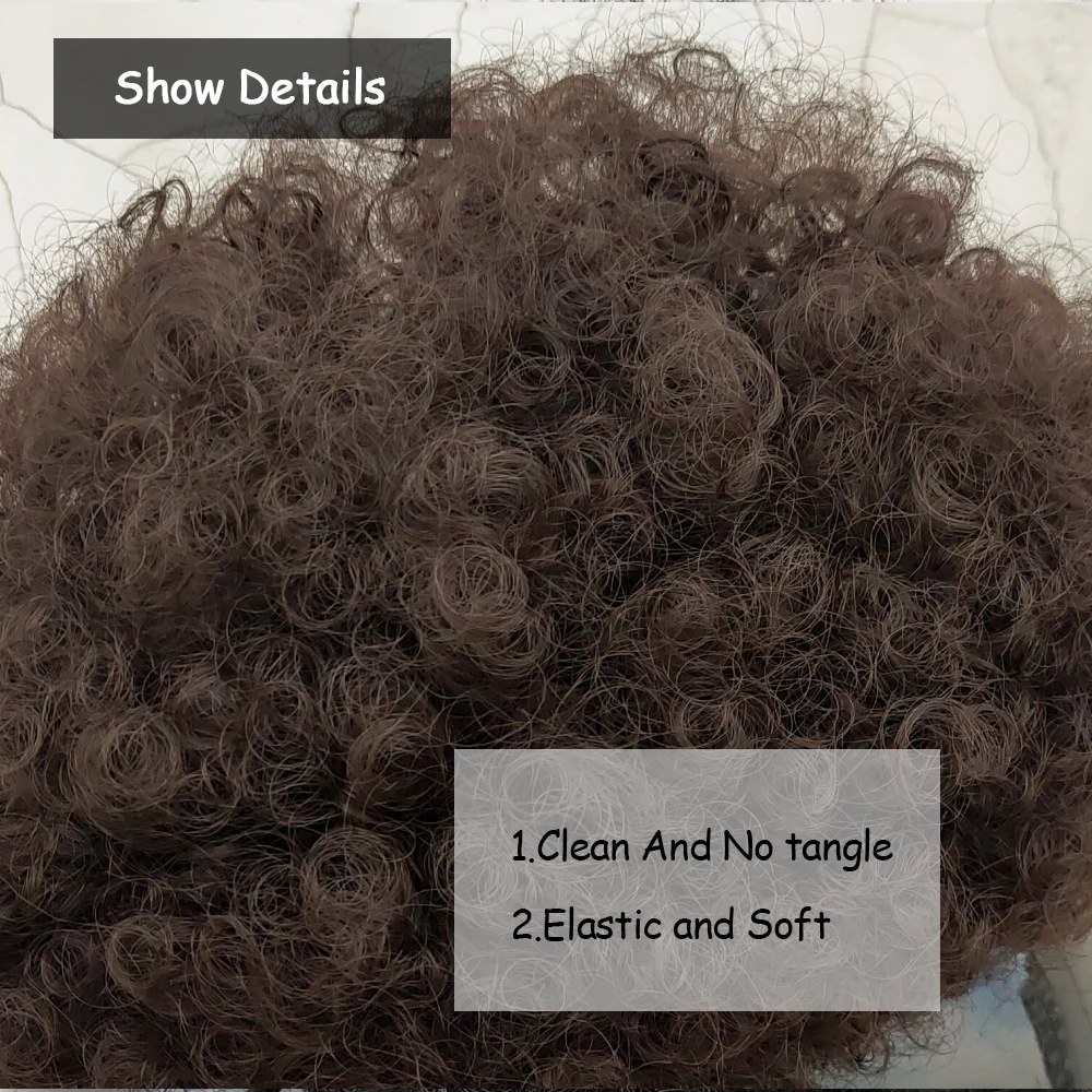 Short Afro Puff Synthetic Hair Bun Chignon Hairpiece For Black Women Drawstring Ponytail Kinky Curly Updo Clip Hair Extensions 3 Short Afro Puff Synthetic Hair Bun Chignon Hairpiece For Black Women Drawstring Ponytail Kinky Curly Updo Clip Hair Extensions