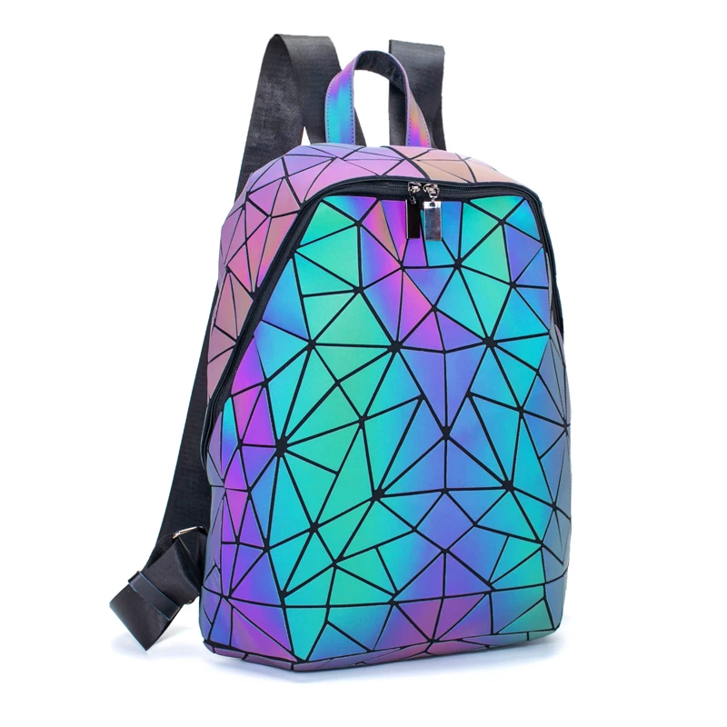 

Backpack 2019 New Laptop Bao Backpack Luminous Backpacks For School Teenagers Girls Geometric Travel Bag Bagpack mochila mujer