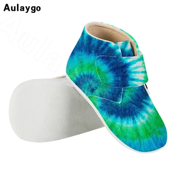 

Aulaygo African Design Tie Dye Printing Shoes For Kids Boys Sneaker Girls Autumn Children Toddler Baby Girl Comfortable Shoes