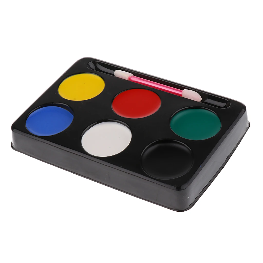 Face Painting Palette 6 Colours Pure Safe & Professional Face Paints Makeup