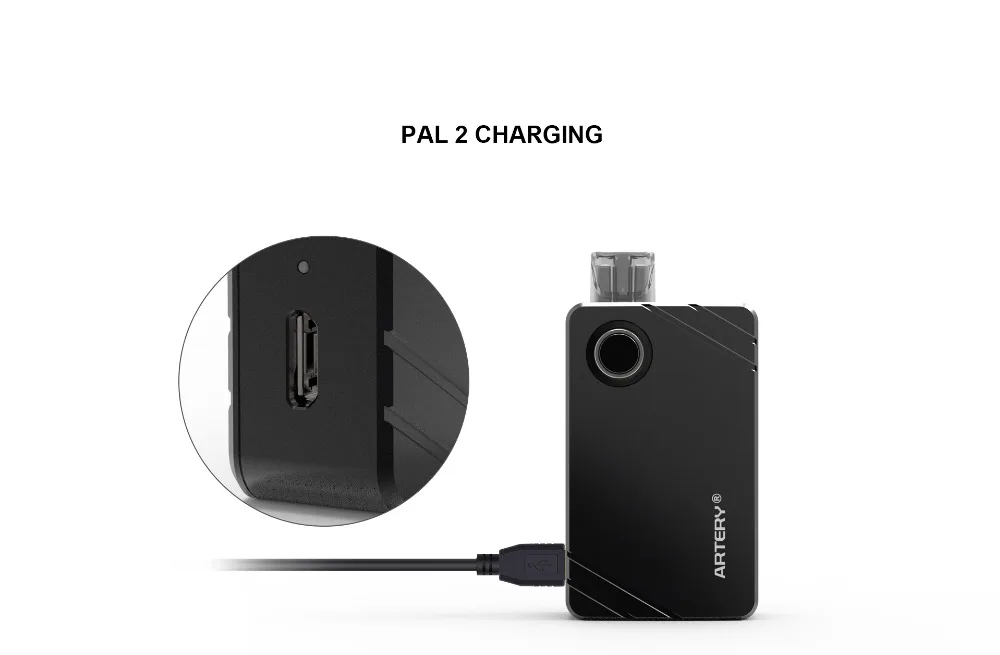 Electronic Cigarette Artery PAL II Pod vape kit with 3ml capacity 1000mAh battery 0.6ohm Mesh Coils 1ohm MTL Coil head VS Smoant (7)