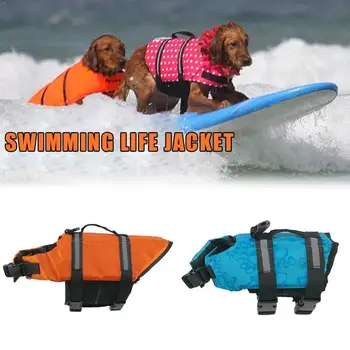 

Dog Life Vest Summer Printed Pet Life Jacket Dog Safety Dogs Swimming Safety Swimwear Pets Clothes Suit Z9V8