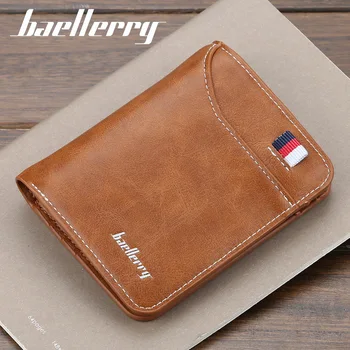 

2019 Fashion Men Wallets Small Wallet Men High Quality Money Purse Zipper Short Male Wallet Card Holder Money Wallet