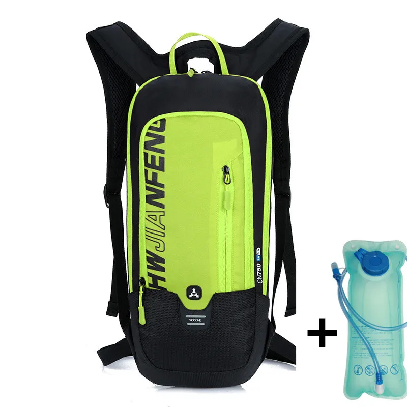 with water bag Водонепроницаемый велосипедный рюкзак 6л для мужчин и женщин mtb велосипед сумка для воды нейлон Велоспорт Туризм Кемпинг бег гидратация сумки рюкзак - Цвет: with water bag