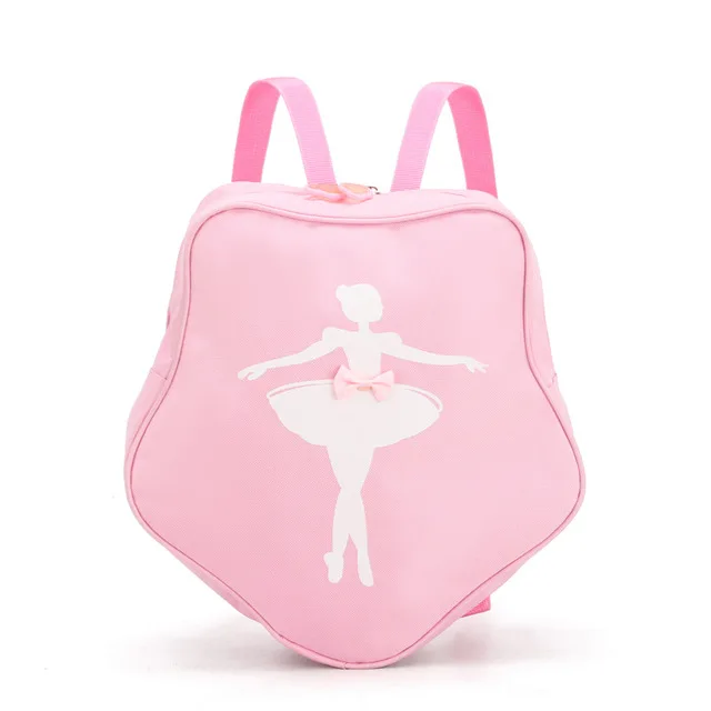 Детская спортивная сумка для занятий йогой, танцами и гимнастикой, милый розовый рюкзак принцессы с бантом для балета - Цвет: Розовый