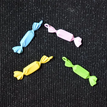 

5pcs/lot Blue Pink Green Simulation Candy Charms For DIY Keychain Necklace Decoration Jewelry Making