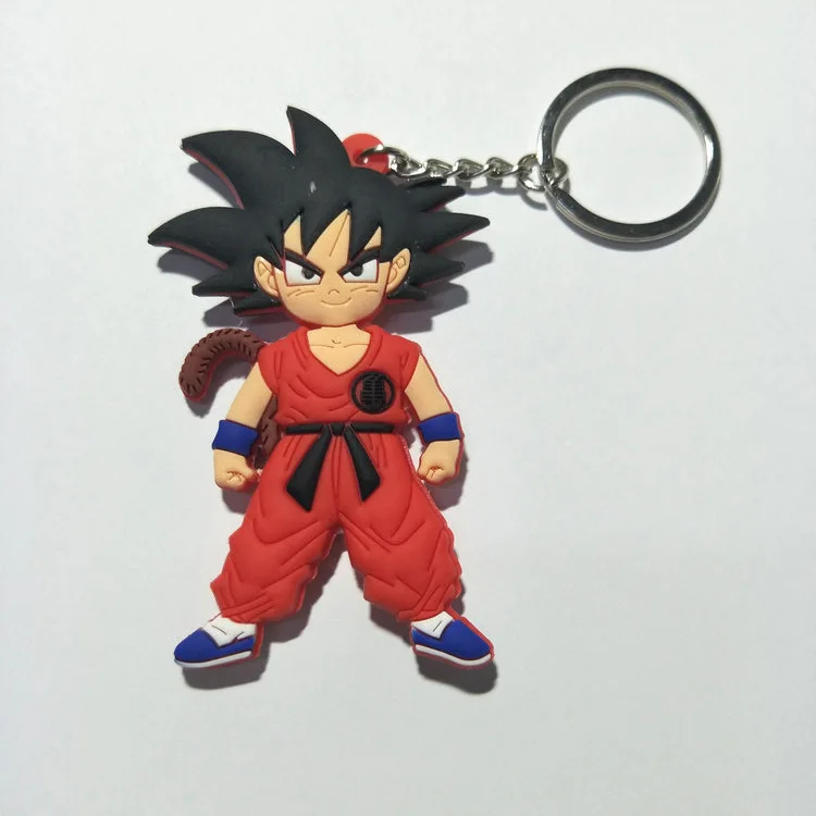 Брелок Dragon Ball Super Saiyan, брелок для ключей, кулон с драконом, рекламный подарок, двухсторонняя цепочка для ключей, Сунь Укун