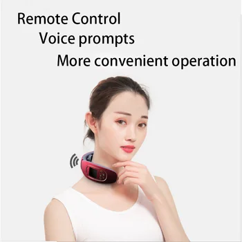 

Household Portable Cervical Vertebra Massage Instrument Multi-function Neck Massage Instrument with remote control Voice prompts