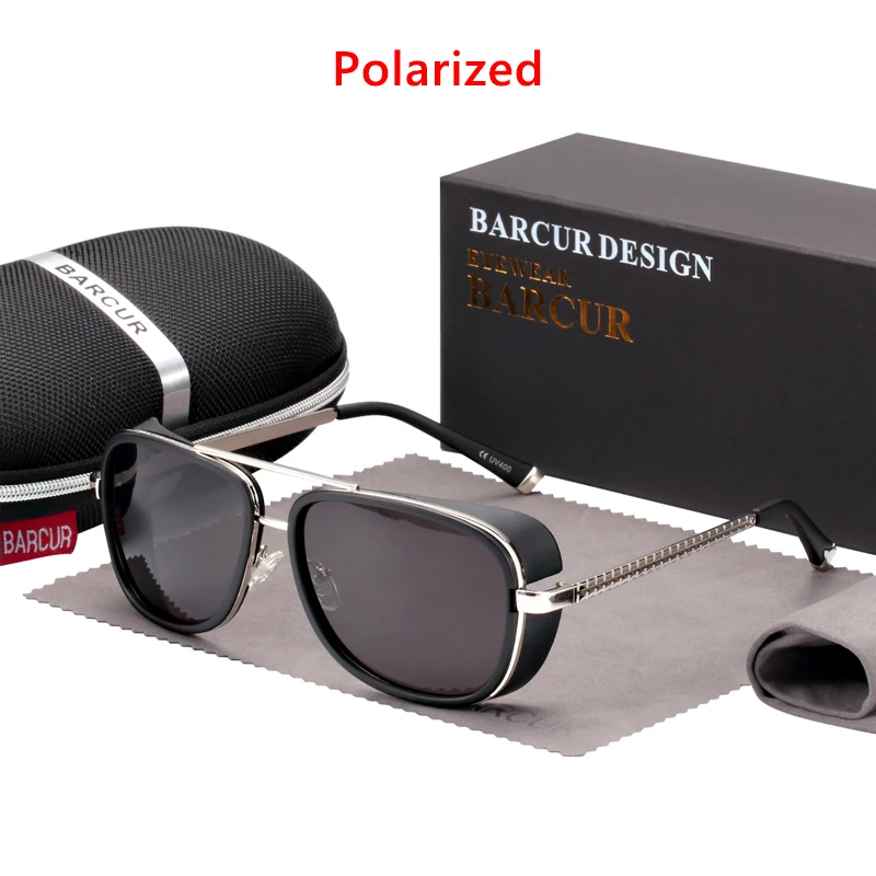 Polarized Черепаха солнцезащитные очки Железный человек 3 Matsuda TONY стимпанк Солнцезащитные очки Мужские зеркальные коричневые градиентные солнцезащитные очки мода - Цвет линз: Polarized