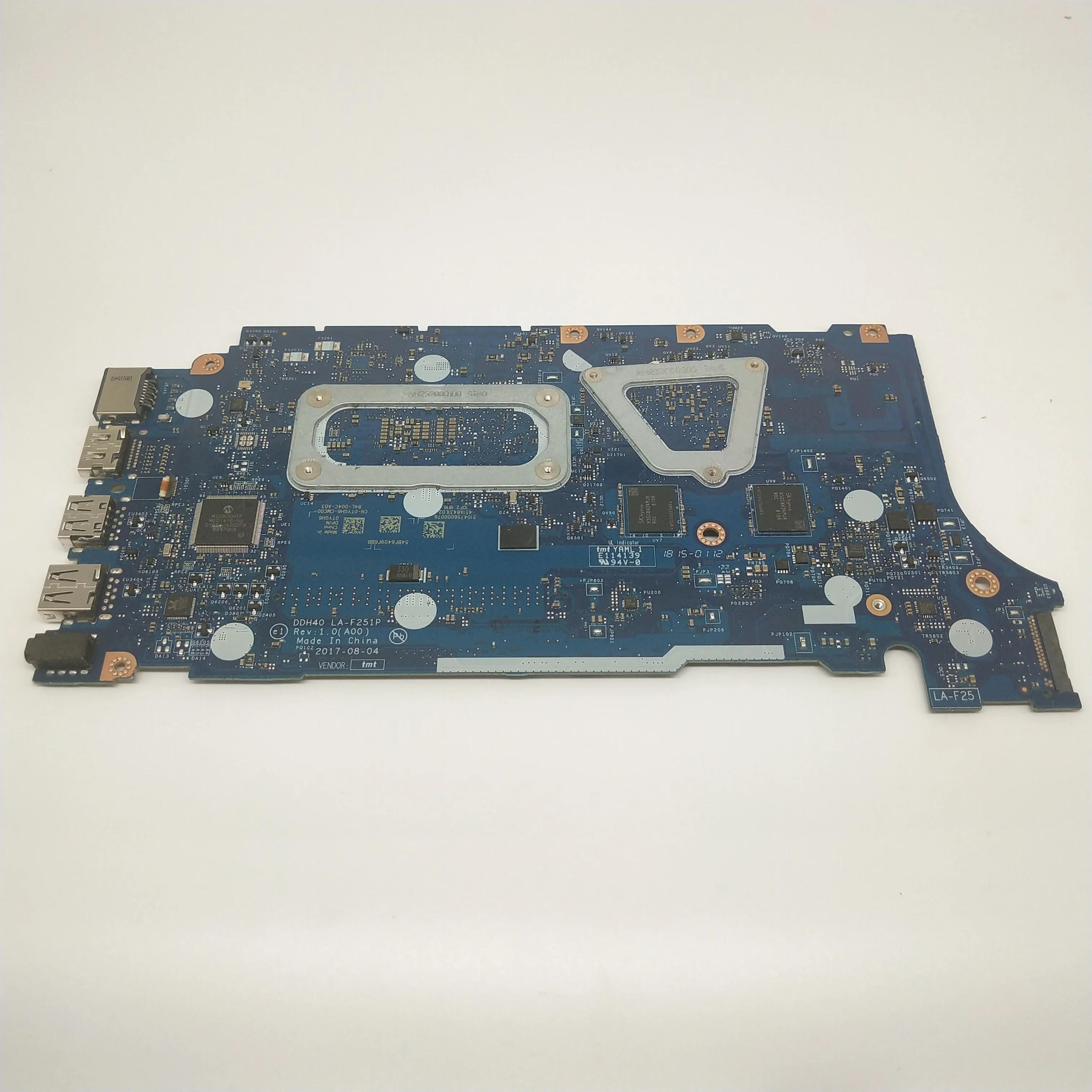 Ideal  DDH40 LA-F251P 7572 Mainboard For DELL 14-7472 14-7572 7472 7572 Laptop motherboard SR3LC i7-8550U 