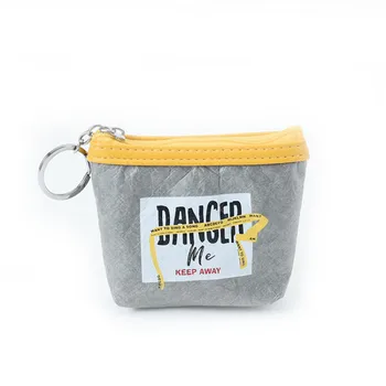 

Women Wallet DuPont Paper Keychain Bag Zipper Wallets Letter Coin Purse Clutch Lady