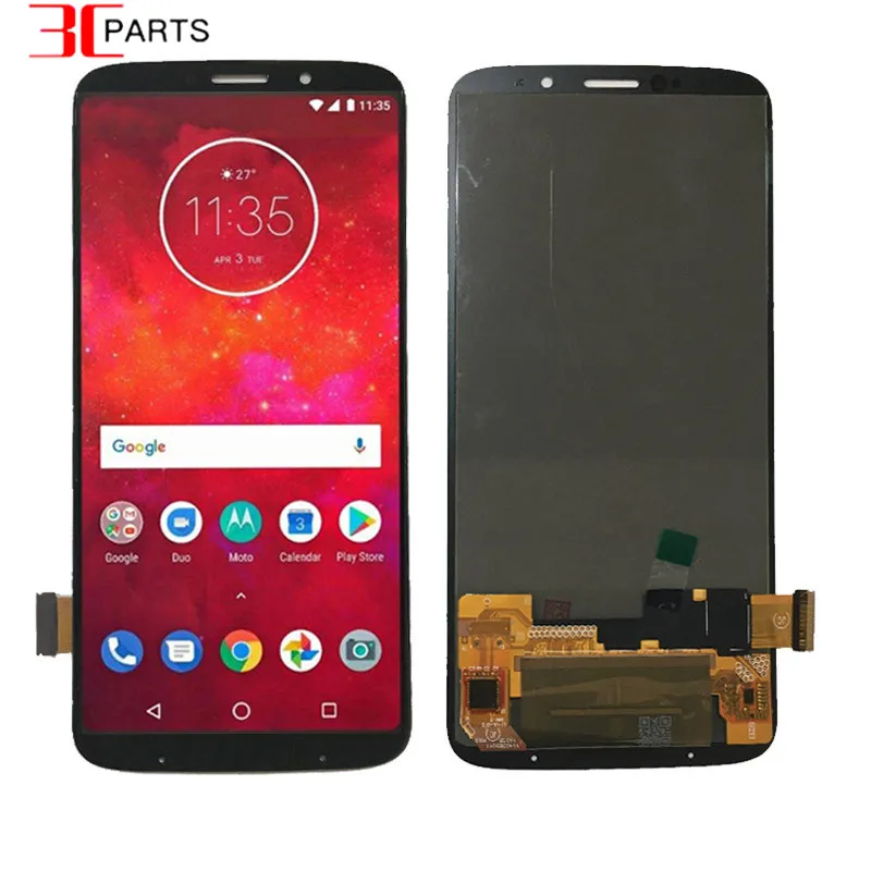 OLED для Motorola Moto Z3 Play LCD дисплей XT1929 ЖК-экран сенсорный дигитайзер Бесплатная