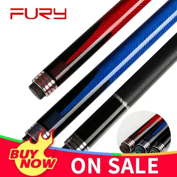 

FURY FG Billiard Pool Cue Stick 11.75mm/13mm Tip Carbon Fiber Braided Grip Billiard Cue Stick Kit for Professional Athlete